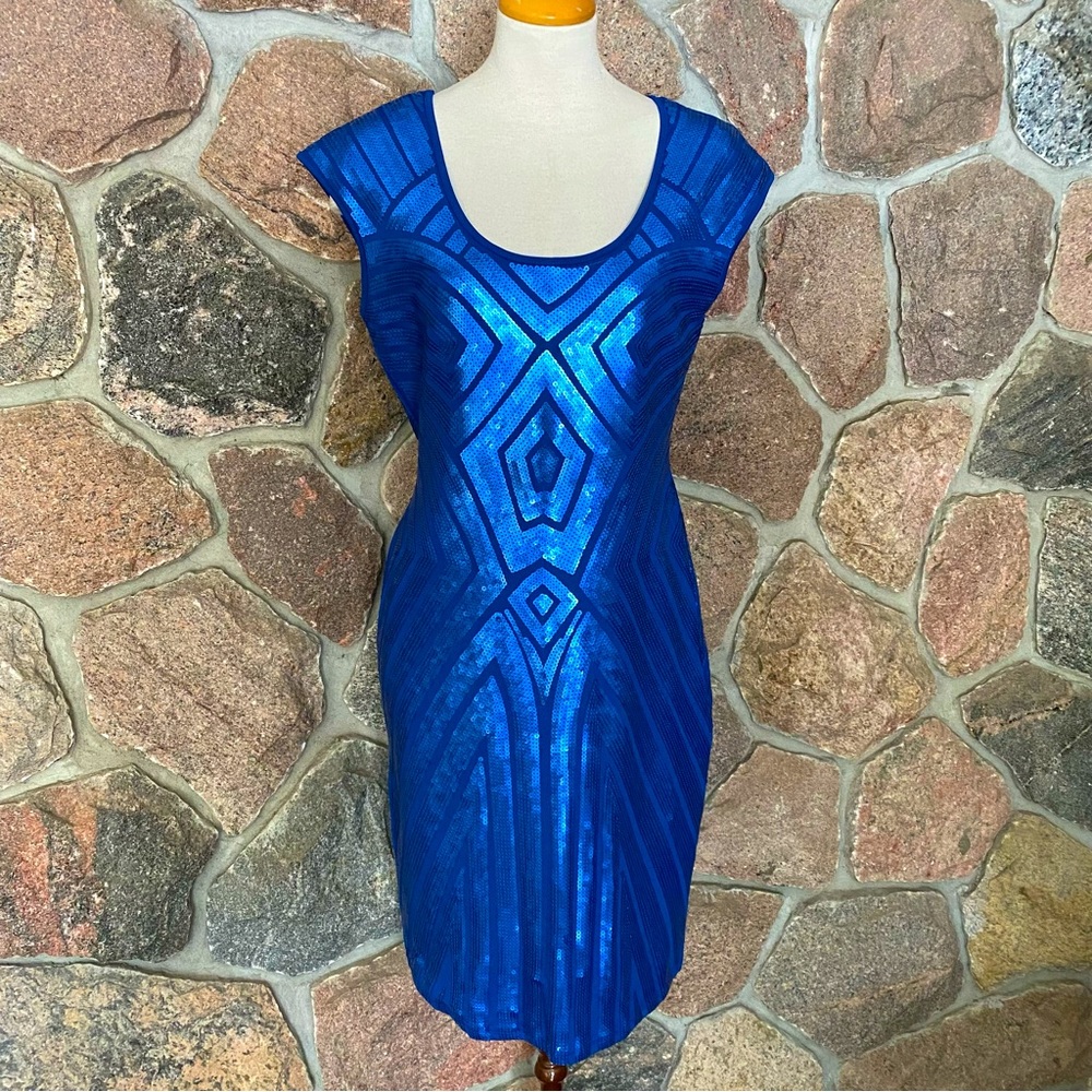 Blue Sequin dress in new condition